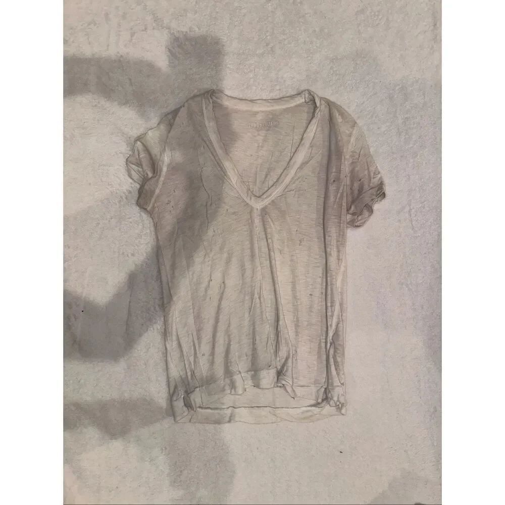Zadig & Voltaire size XS women’s white tee with holes (holes are there on purpos